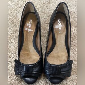 Michelle D Peep Toe Heels
